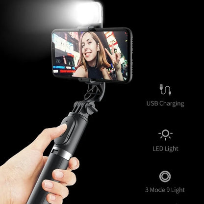 Wireless Selfie Stick Tripod with Remote Control