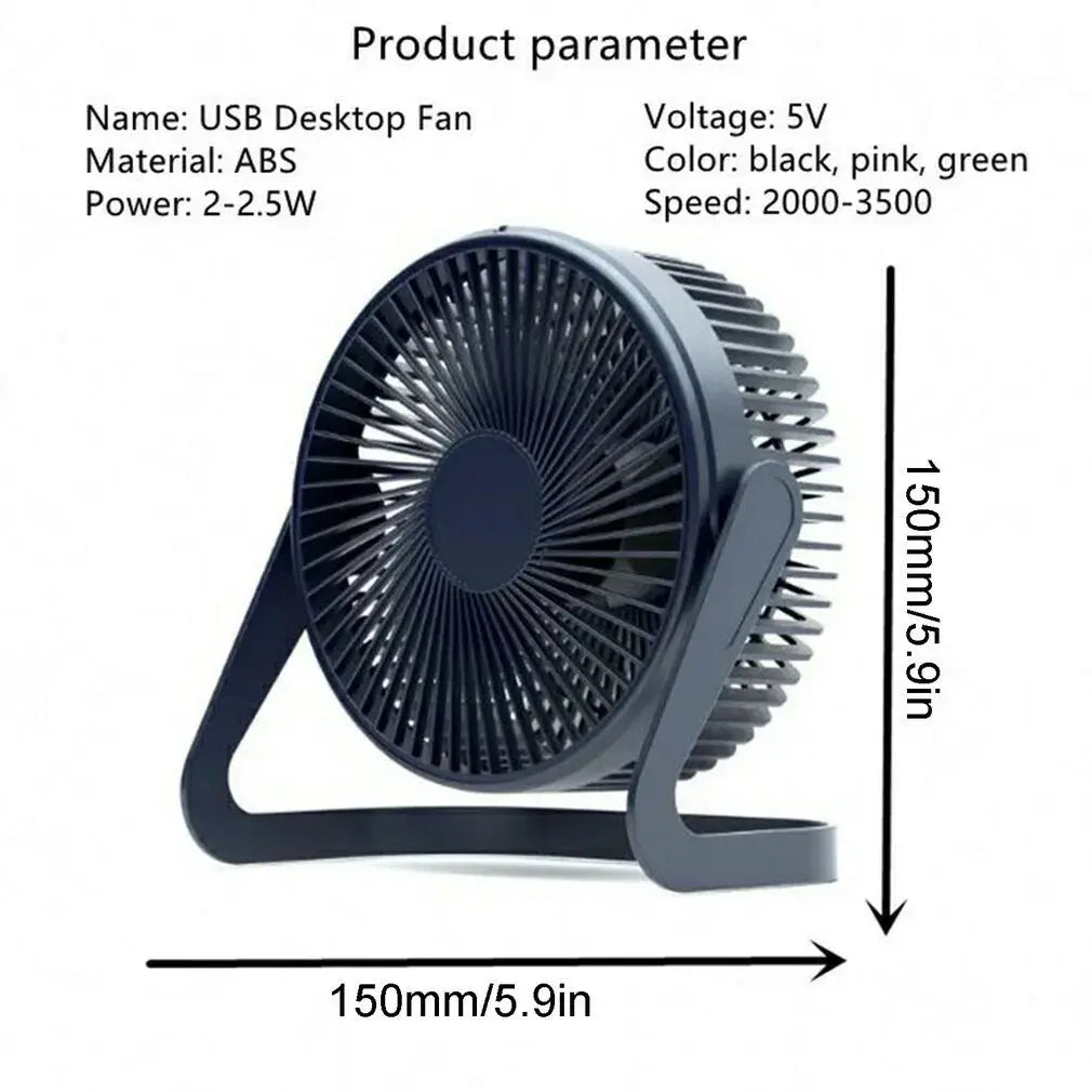 360° Rotating USB Desktop Fan